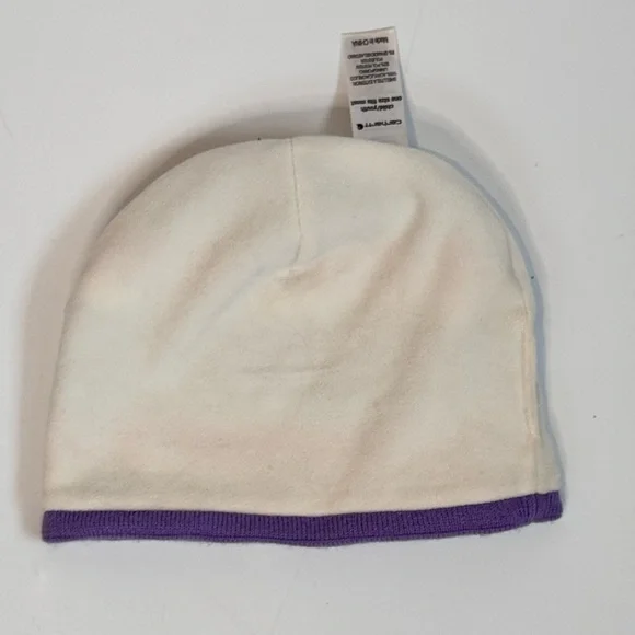 Carhartt Striped Fleece Winter Hat Fleece Lined CB8966 - Picture 4 of 6